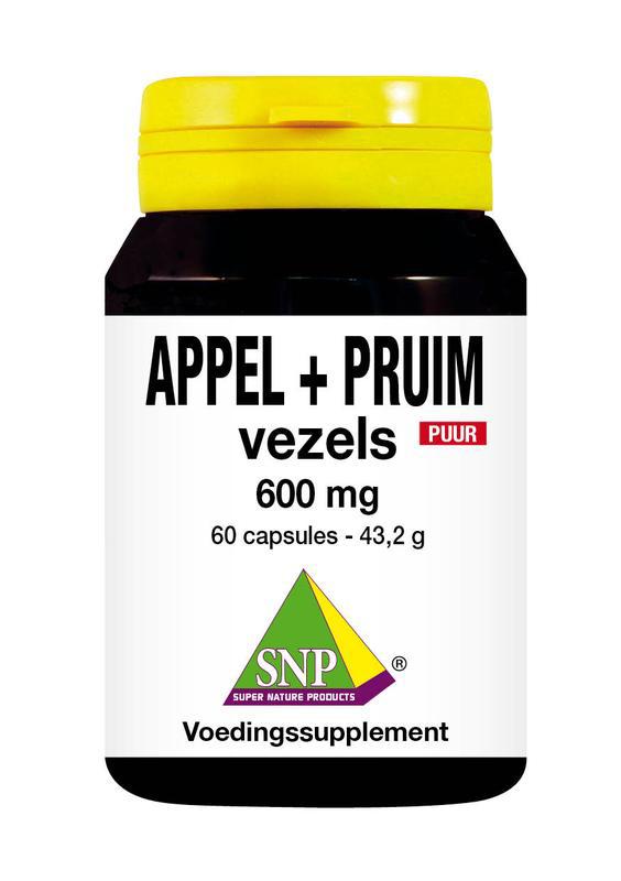 Appel pruim vezels 600 mg puur