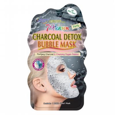 Montagne 7th Heaven face mask charcoal detox bubble sheet
