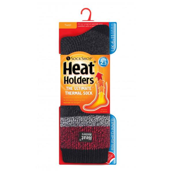 heatholders mens fashion twist -penrith 6-11 black/red