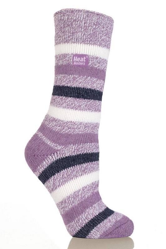 Ladies fashion twist socks 4-8 mulberry