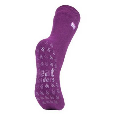 Heat Holders Ladies slipper socks violet 4-8 1paar
