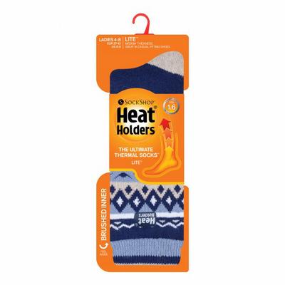 Heat Holders heatholders ladies lite nordic - holmcroft 4-8 navy/cream