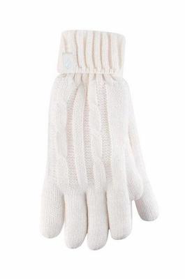 HEATHOLDERS Ladies cable gloves M/L cream