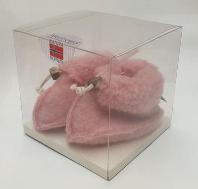 NATURAL NORWAY Noorse sloffen baby roze kubus