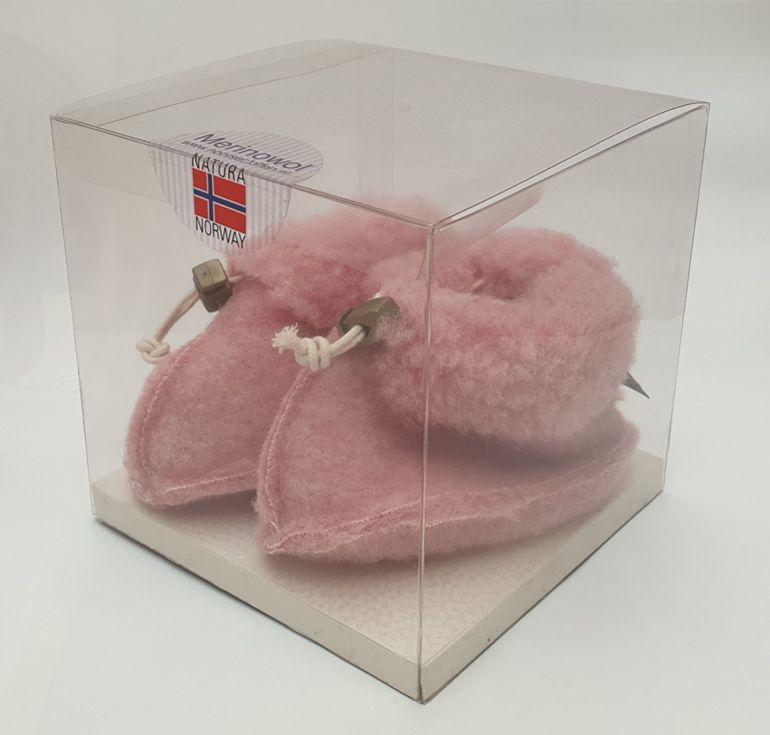 Noorse sloffen baby roze kubus