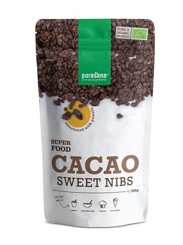 Cacao nibs gezoet panela bio