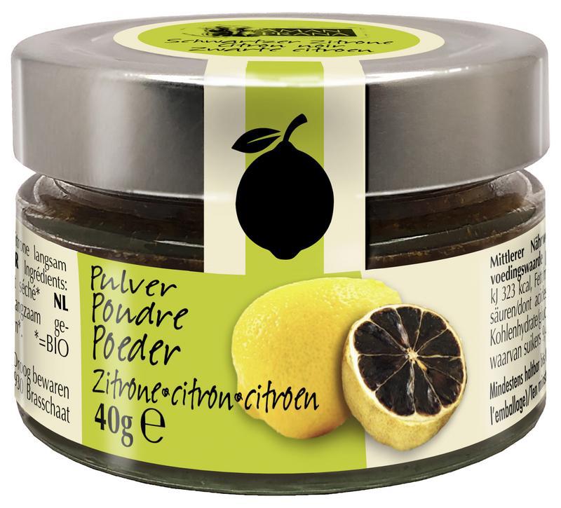 Zwarte citroen poeder bio