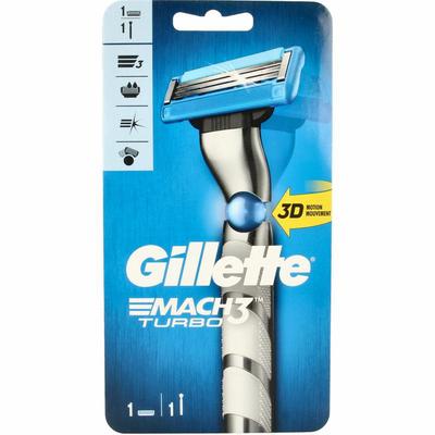 Gillette Mach3 turbo apparaat + 1 mesje