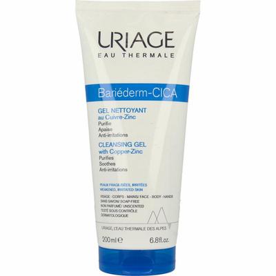 Uriage Bariederm cleansing cica gel irritated skin