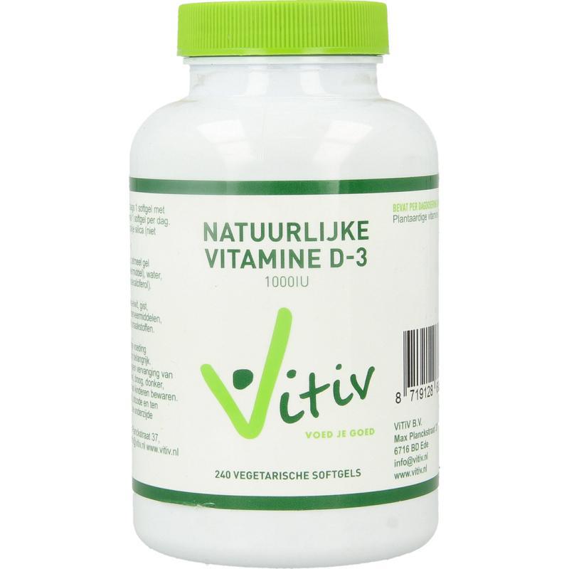 Vitamine D3 1000IU 25mcg vega