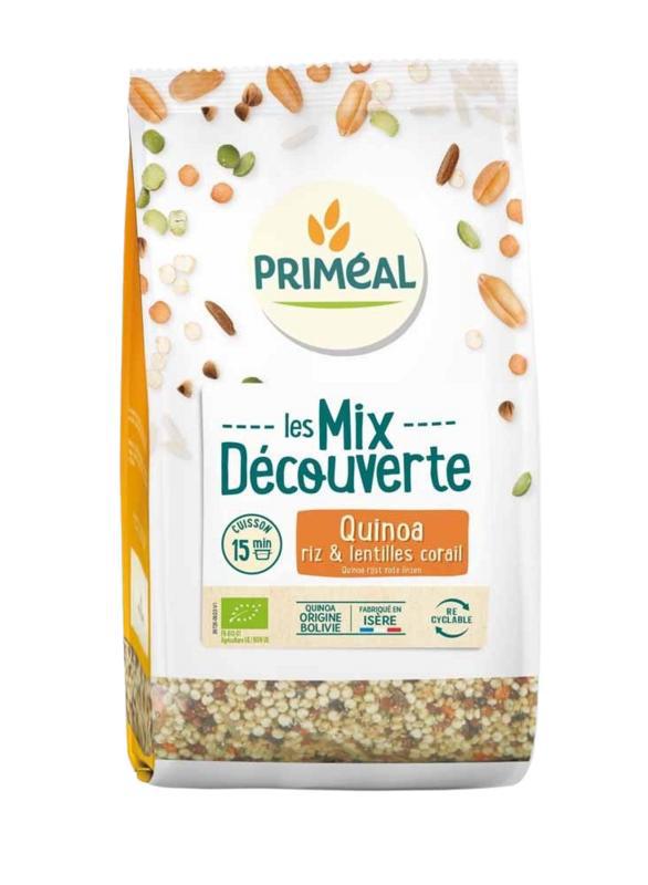 Mix van quinoa rijst me rode linzen bio