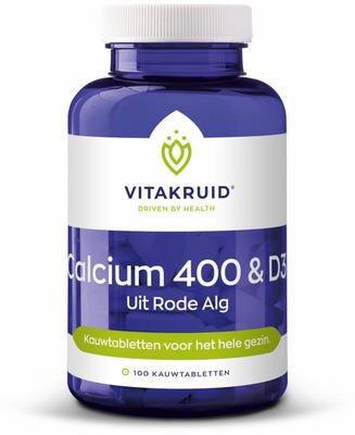 Vitakruid Vitakruid Calcium 400 & D3 uit duurzame Rode Alg Aquamin TG