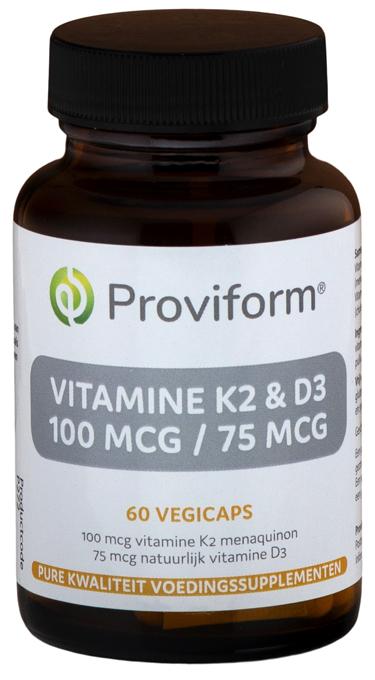 Vitamine K2 100mcg & D3 75mcg