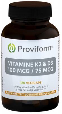 Proviform Vitamine K2 100mcg & D3 75mcg Proviform Vitamine K2 100mcg & D3 75mcg