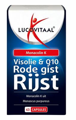 Lucovitaal Rode gist rijst + visolie & Q10 Lucovitaal Rode gist rijst + visolie & Q10