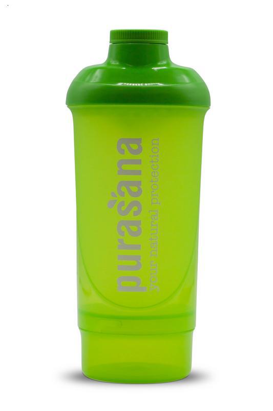Plastic shaker wave 500ml groen
