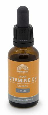 Mattisson Vitamine D3 25mcg vegan druppels
