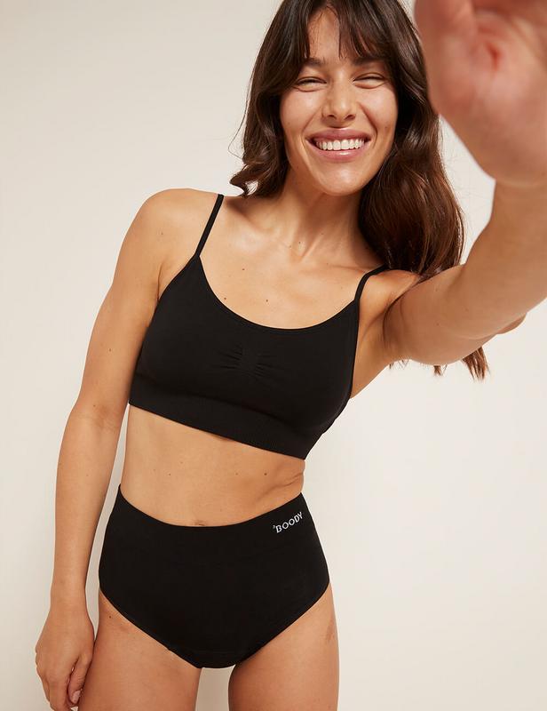 Menstruatieondergoed tailleslip zwart norm/hevig L