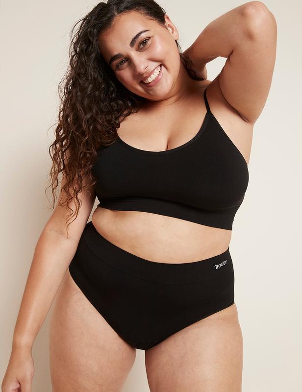 Menstruatieondergoed tailleslip zwart norm/hevigXS