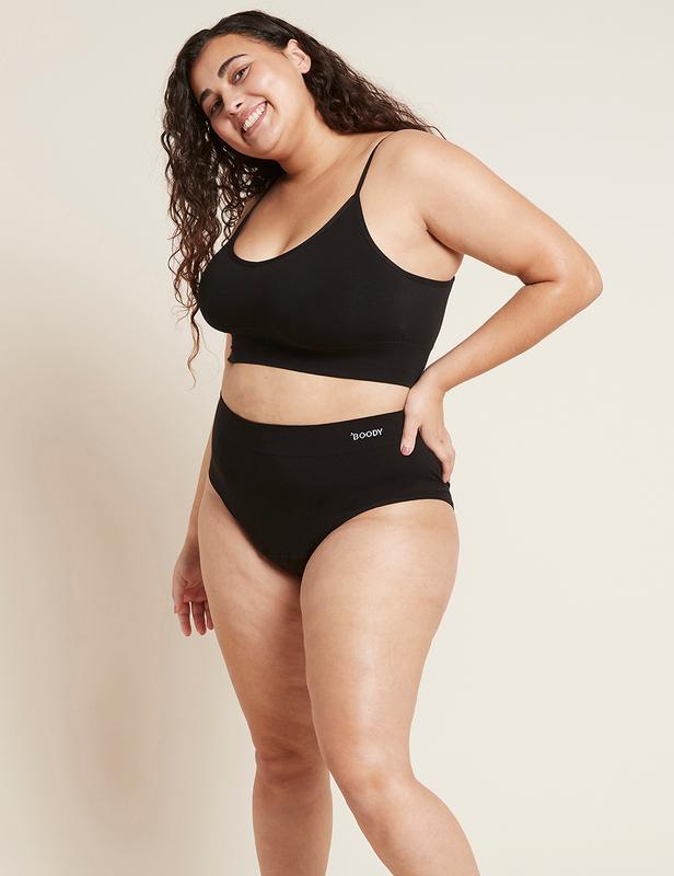 Menstruatieondergoed tailleslip zwart licht XS