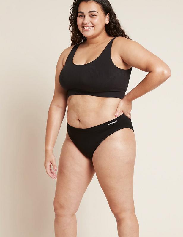 Menstruatieondergoed bikinislip zwart norm/hevig S