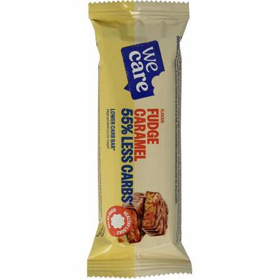 Wecare Lower kcal/carb bar fudge caramel
