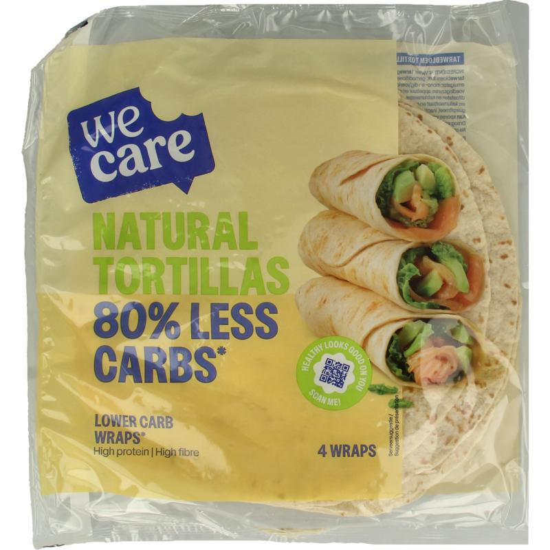 Lower kcal/carb natural tortillas