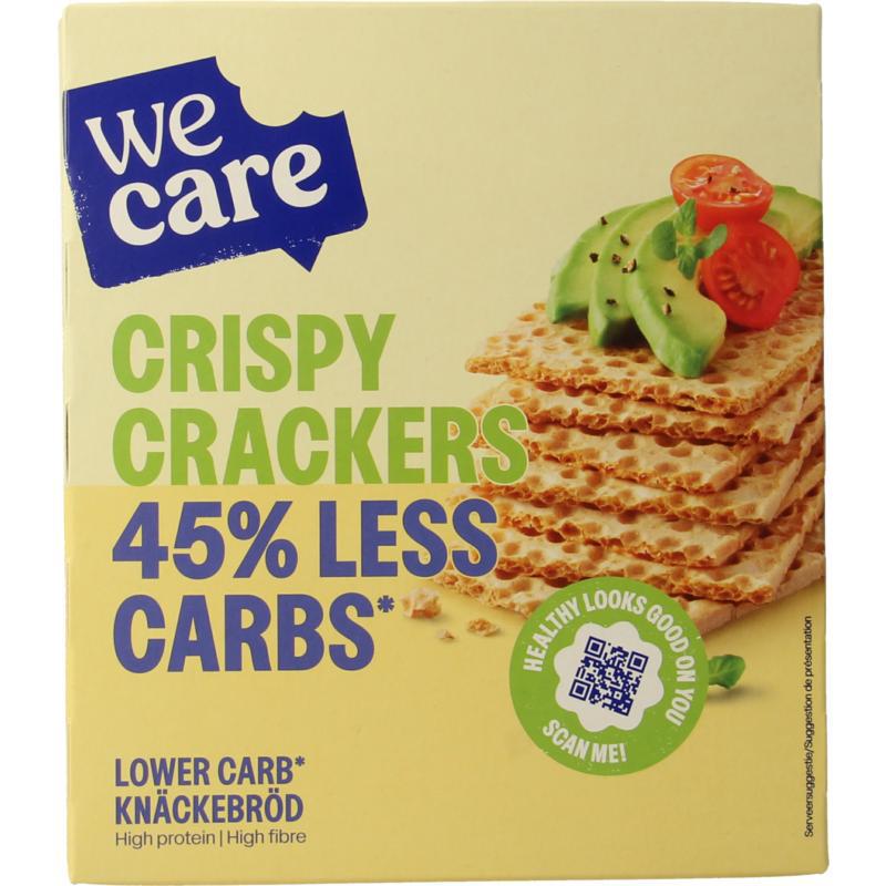 Lower kcal/carb crispy crackers