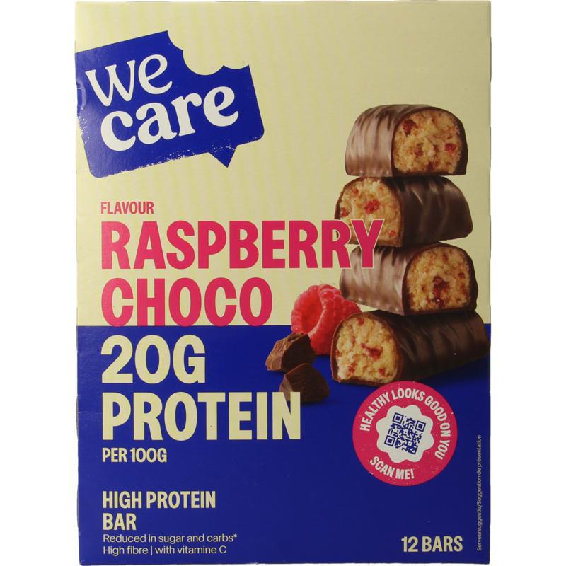 High protein bars raspberry choco