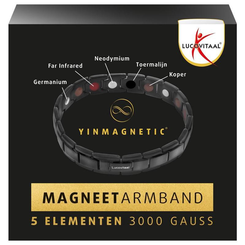 Armband magneet yinmagnetic zwart vegan