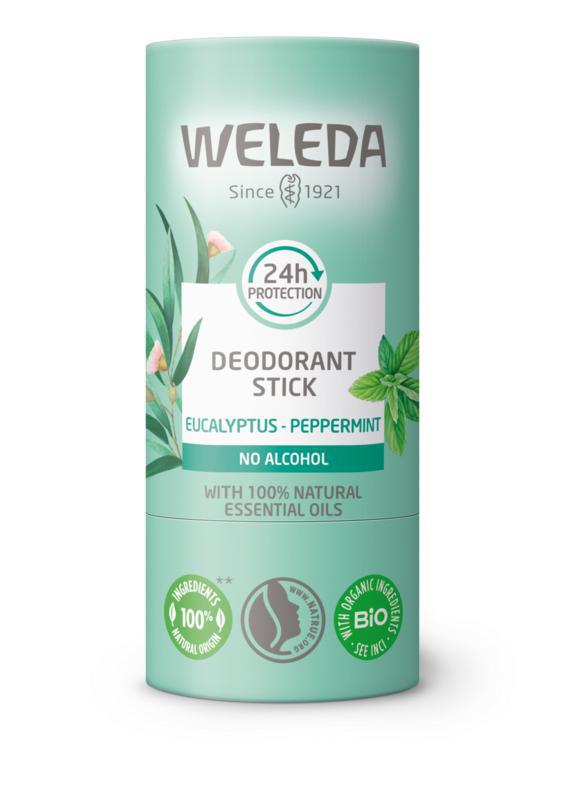 Deodorant stick eucalyptus + peppermint 24U