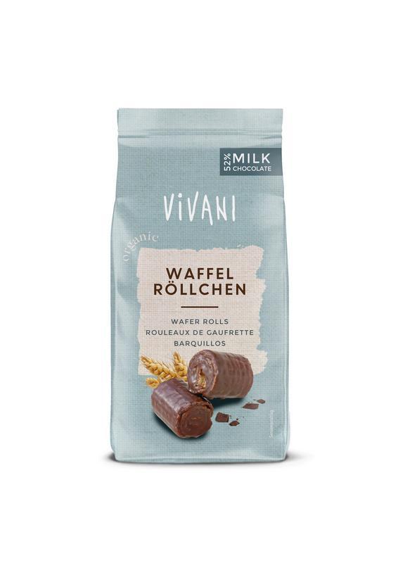 Chocolade wafelrolletjes melk bio
