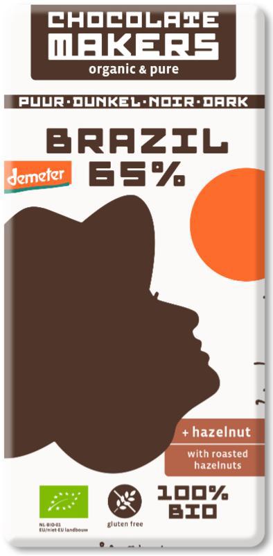 Brazil hazelnoot 65% puur demeter bio