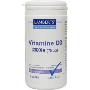 CLINICPACKS Vitamine D3 3000Ie75mcg