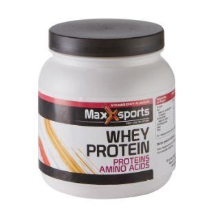 MAXXSPORTS Whey proteine aardbei 400gr