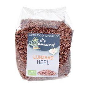 Its amazing bio lijnzaad heel 400 gram