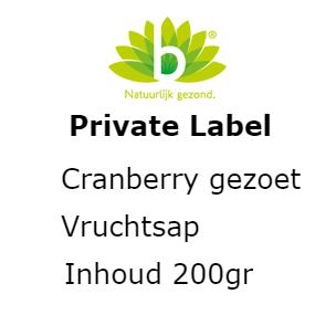 Cranberry gezoet vruchtsap 200 gram