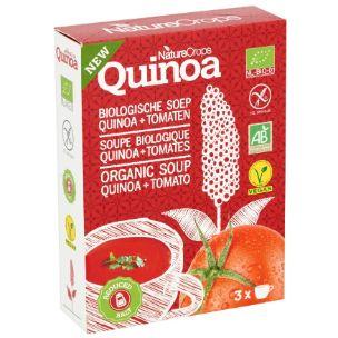 NATURE CROPS Naturecrops quinoa tomatensoep 3 zakjes a 39gr bio 39 gr