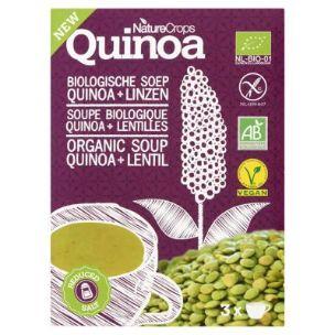 NATURE CROPS Naturecrops quinoa linzensoep 3 zakjes a 45gr bio 45 gr