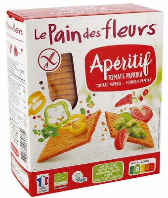Pain Des Fleurs Aperitif crackers tomaat/paprika bio