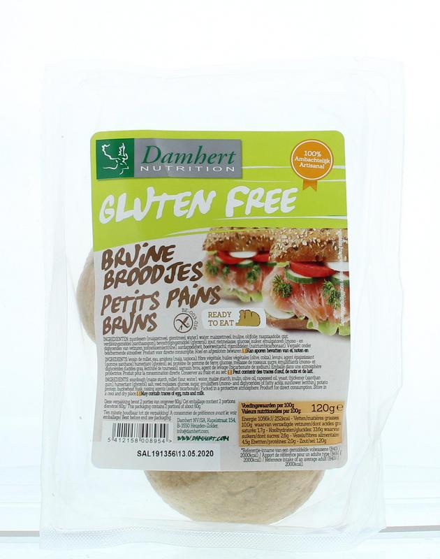 Bruine broodjes gluten vrij