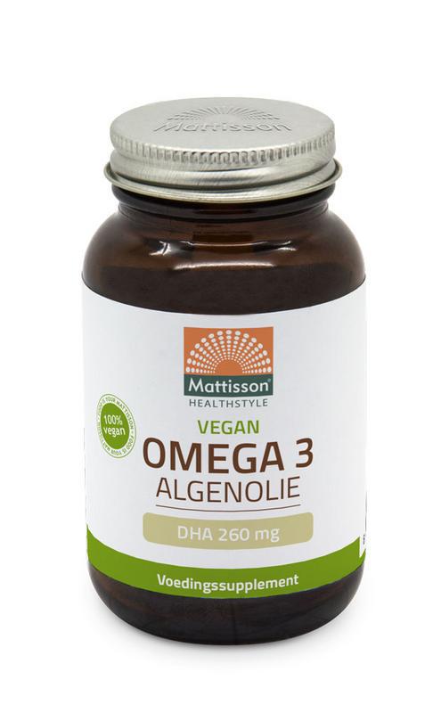 Vegan omega-3 algenolie DHA 260mg