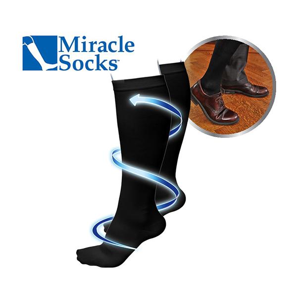 Miracle socks maat S/M zwart
