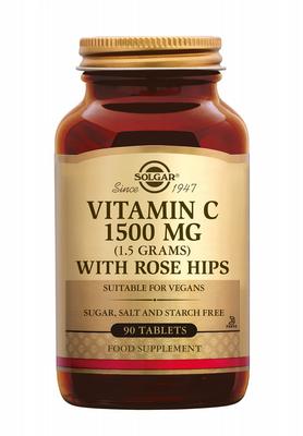 Solgar Vitamine C with Rose Hips (Rozenbottel) 1500 mg