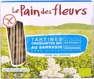 Pain Des Fleurs Boekweit crackers zonder zout en suiker bio Pain Des Fleurs Boekweit crackers zonder zout en suiker bio