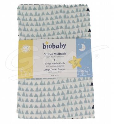 BIO BABY Hydrofiel luier 80x70cm blauw/wit