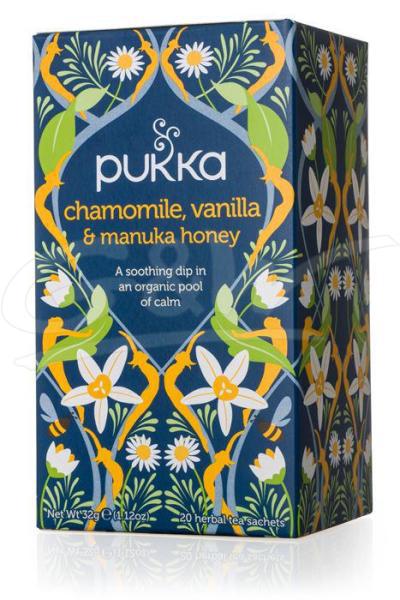 Chamomile vanille/manuka honing bio