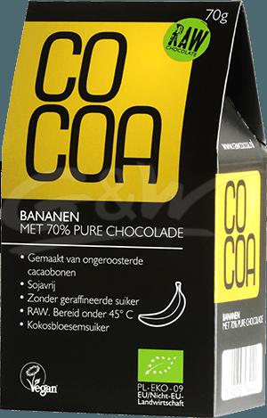 Cocoa ballen raw food bananbio   70g