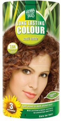 Henna Plus Long lasting colour 7.54 cafe latte