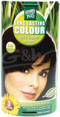 Henna Plus Long lasting colour 3.44 dark copper brown